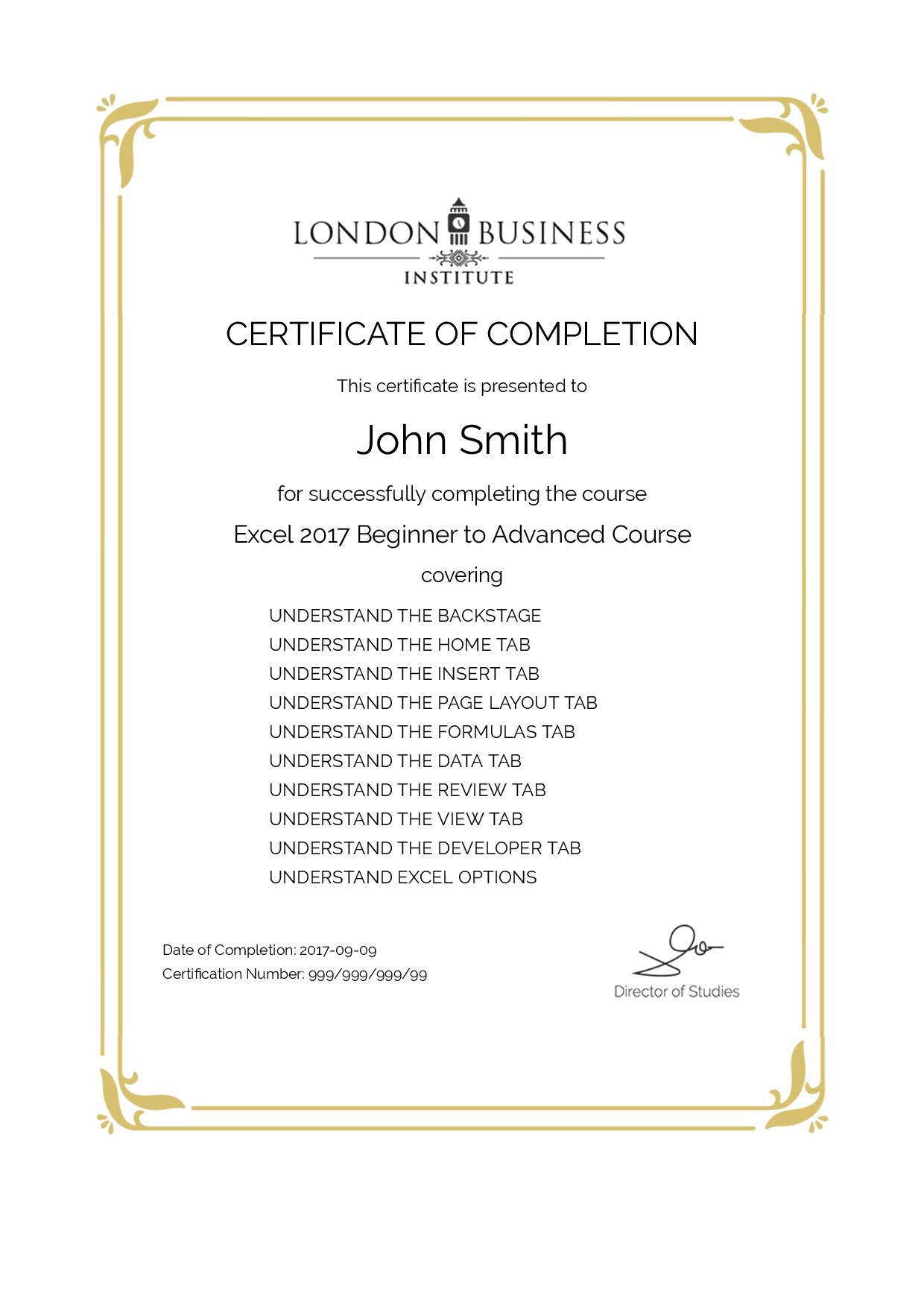 94 discount excel course