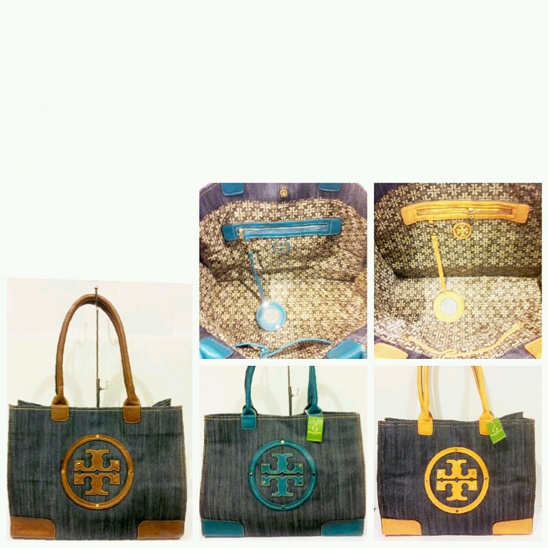 23 discountDenim suede Tory Burch Inspired bags charms & senses