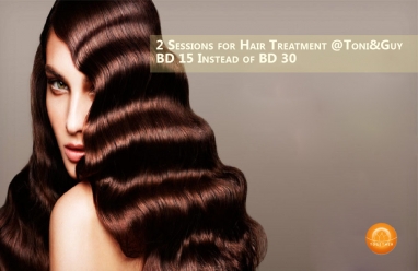 50% discount-hair treatment toni&guy seef mall bahrain